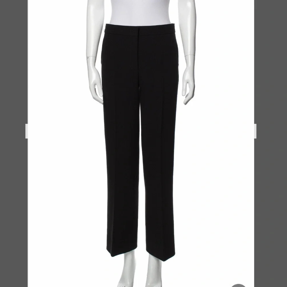 ! emilio pucci virgin wool black trousers size 6